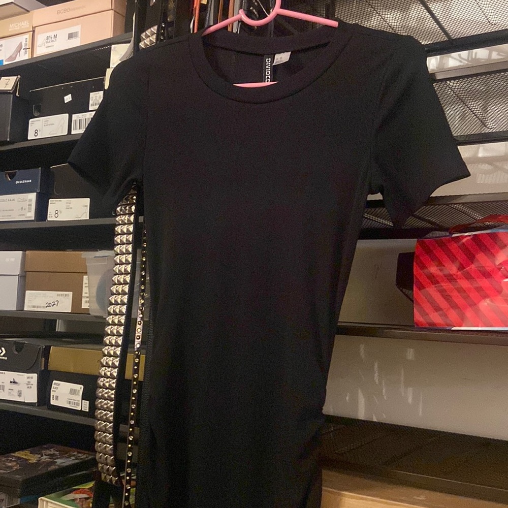 black h&m dress